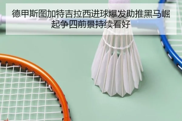 德甲斯图加特吉拉西进球爆发助推黑马崛起争四前景持续看好